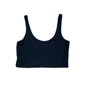black crop cotton on tank